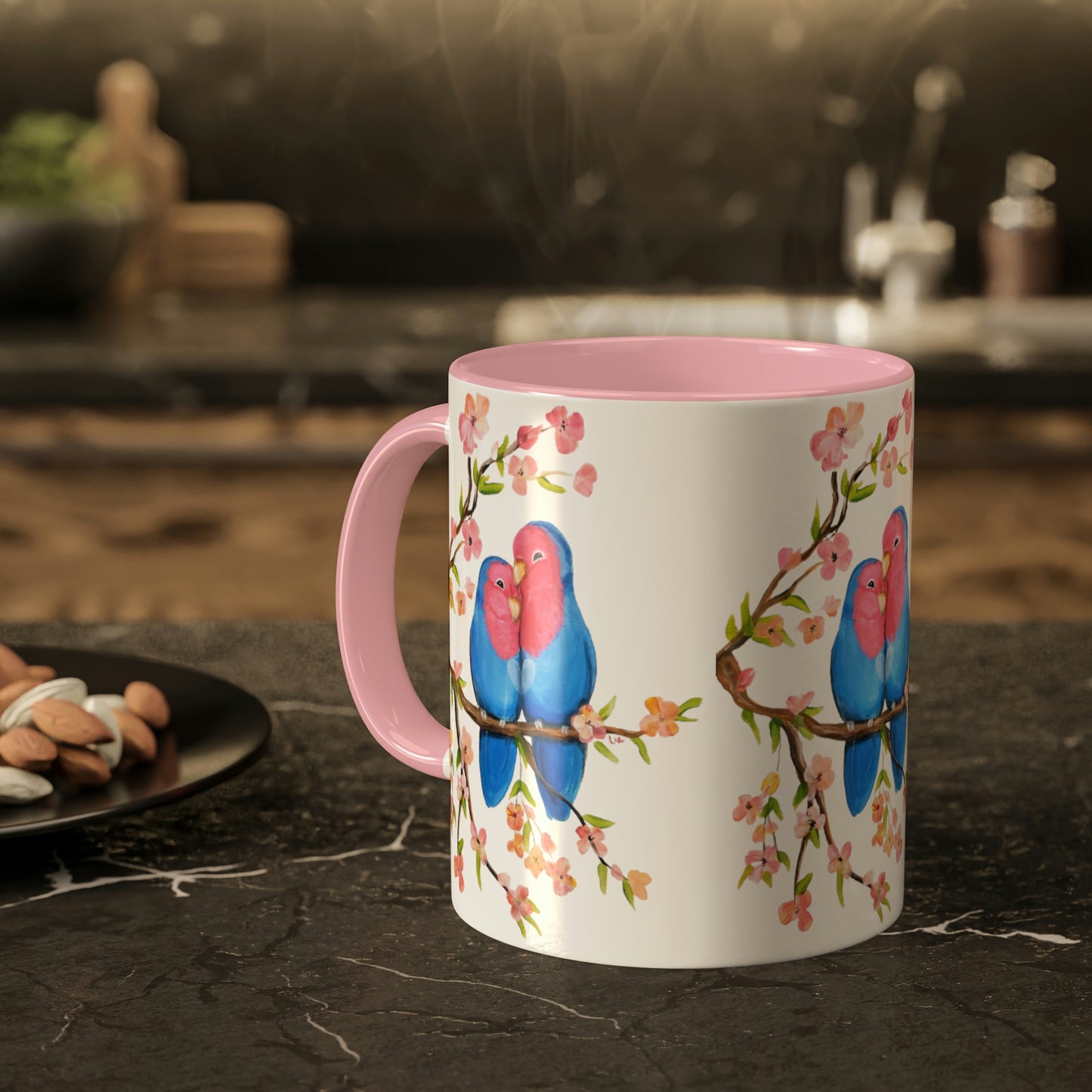 Love in Bloom Colorful Mugs, 11oz