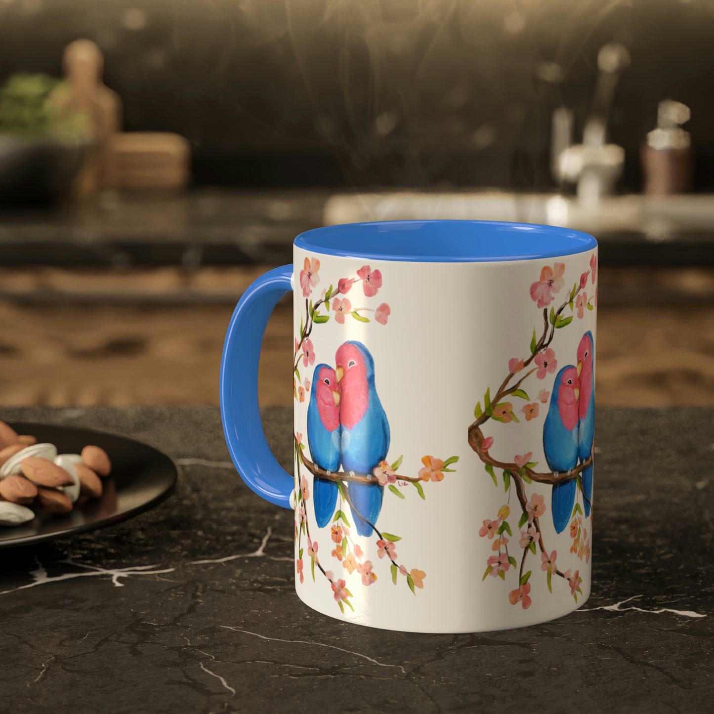 Love in Bloom Colorful Mugs, 11oz