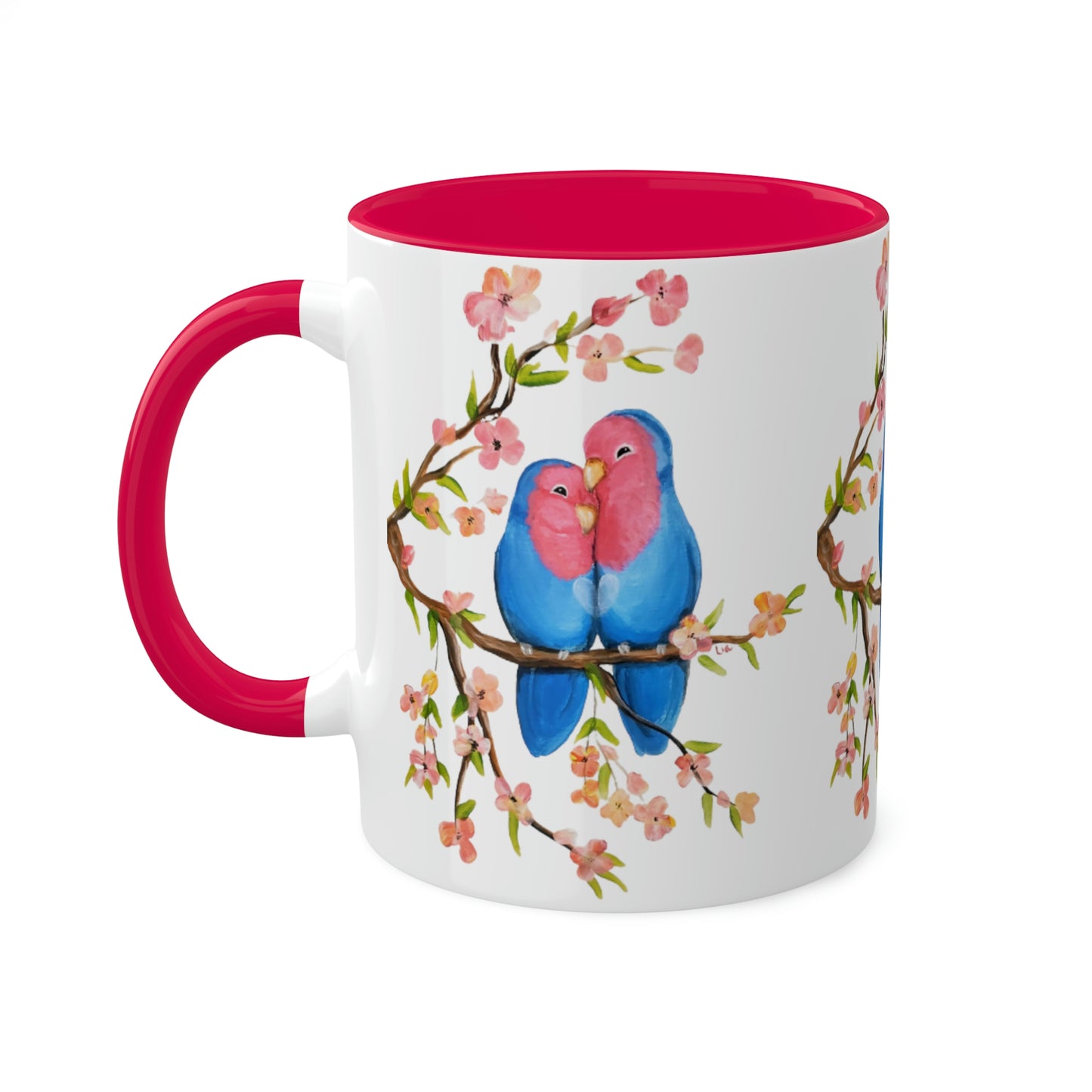 Love in Bloom Colorful Mugs, 11oz