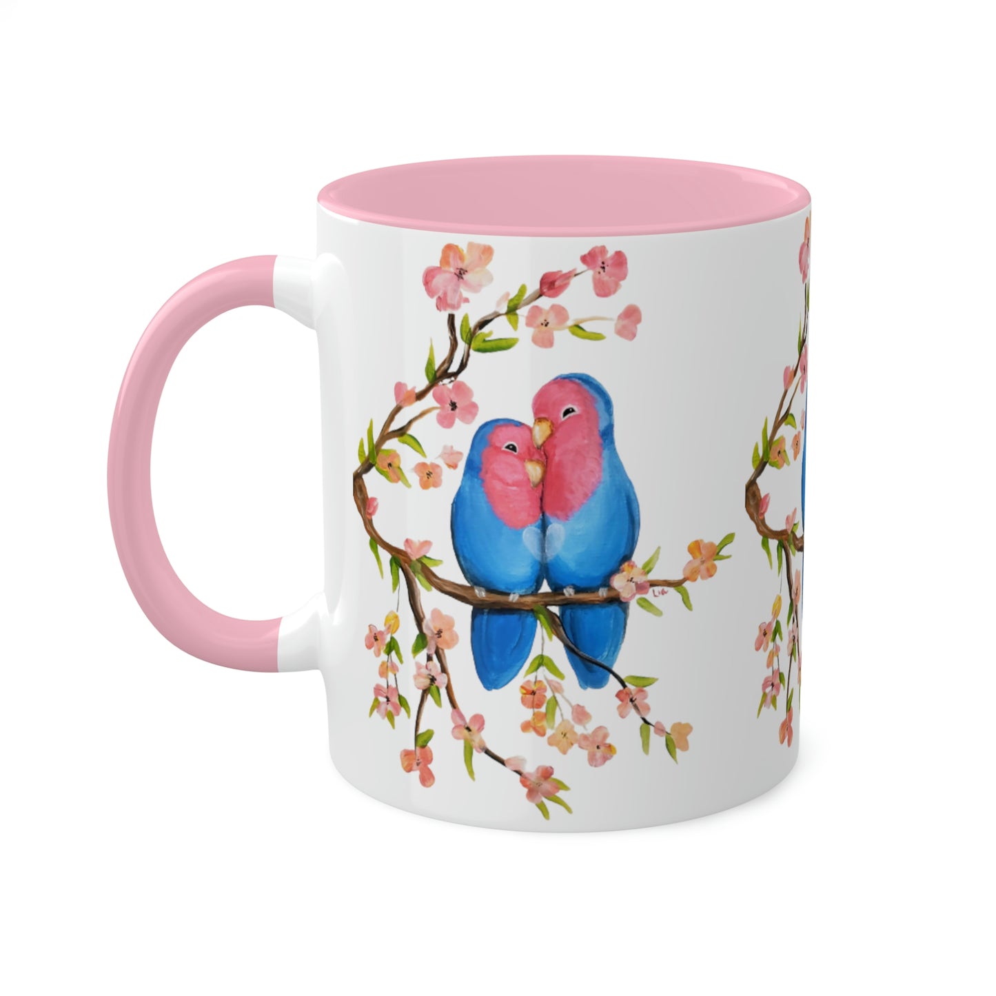 Love in Bloom Colorful Mugs, 11oz