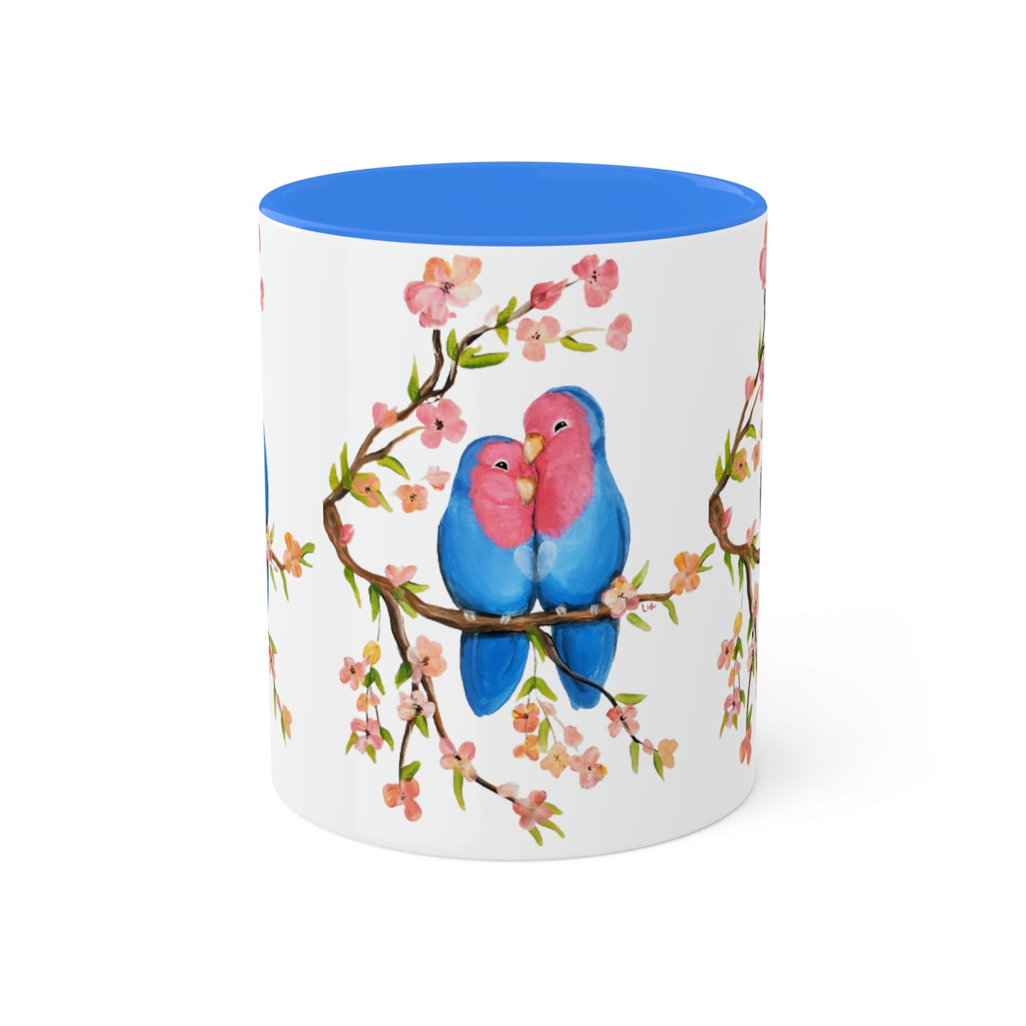 Love in Bloom Colorful Mugs, 11oz