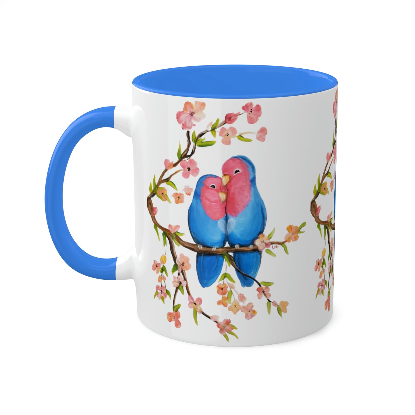 Love in Bloom Colorful Mugs, 11oz