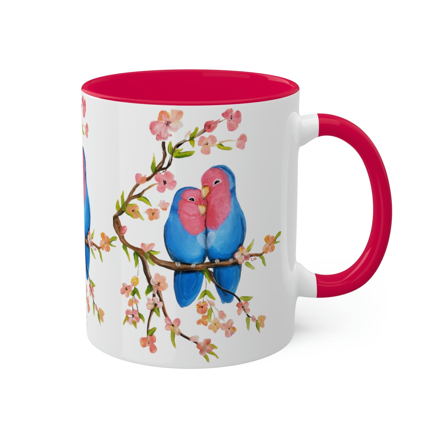 Love in Bloom Colorful Mugs, 11oz